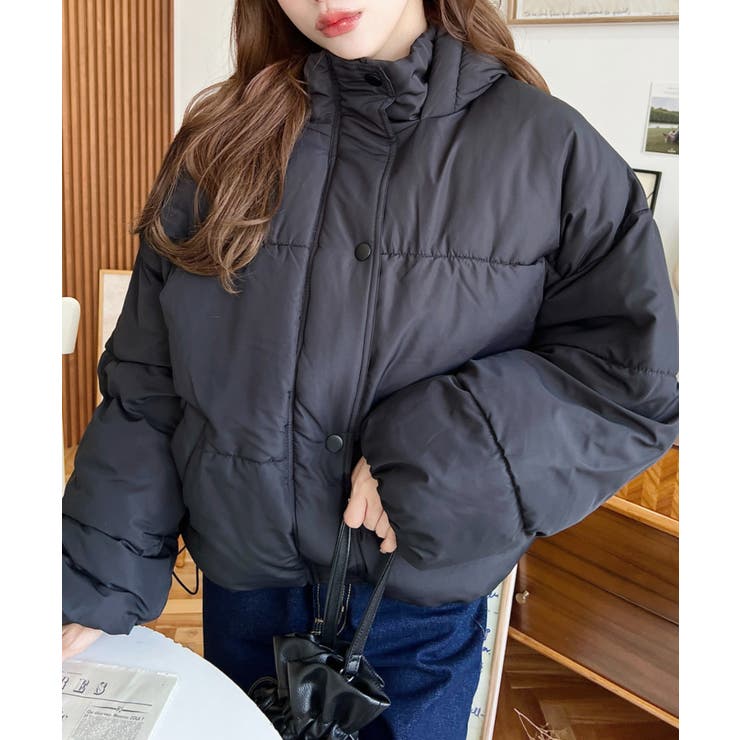 エコダウンフードブルゾン | moment+ | 詳細画像20 