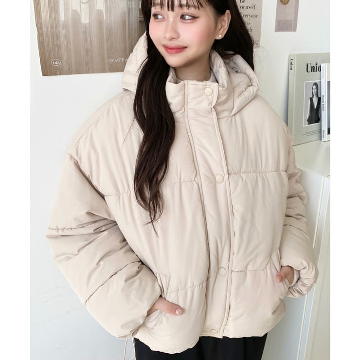 エコダウンフードブルゾン | moment+ | 詳細画像21 