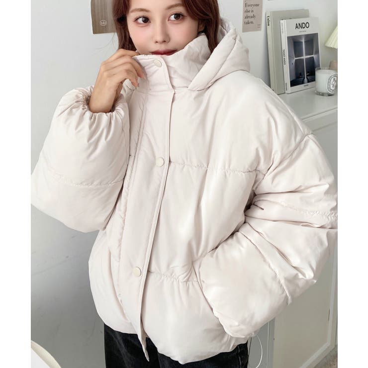 エコダウンフードブルゾン | moment+ | 詳細画像9 