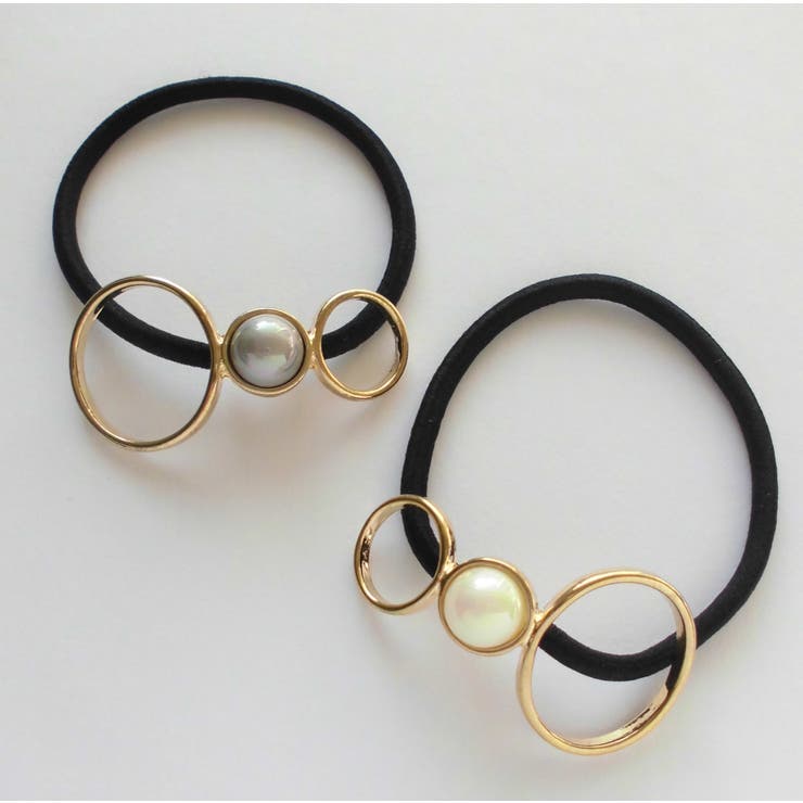 ダブルフープ オーロラボールS ヘアゴム | monamona | 詳細画像1 