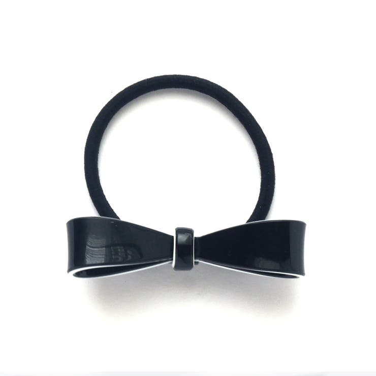 ブラック | バイカラー リボンポニー | monamona