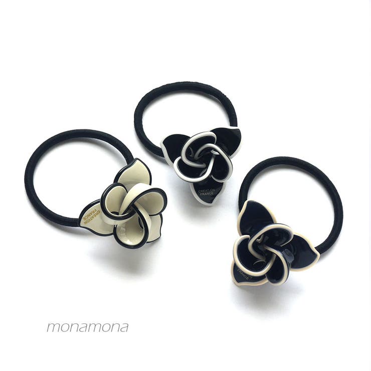 バイカラーフラワーポニー | monamona | 詳細画像1 