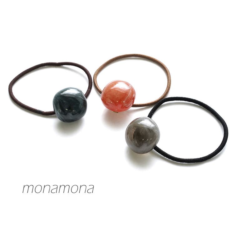 長方形アクリルポニー リングゴムが交換できる | monamona | 詳細画像1 