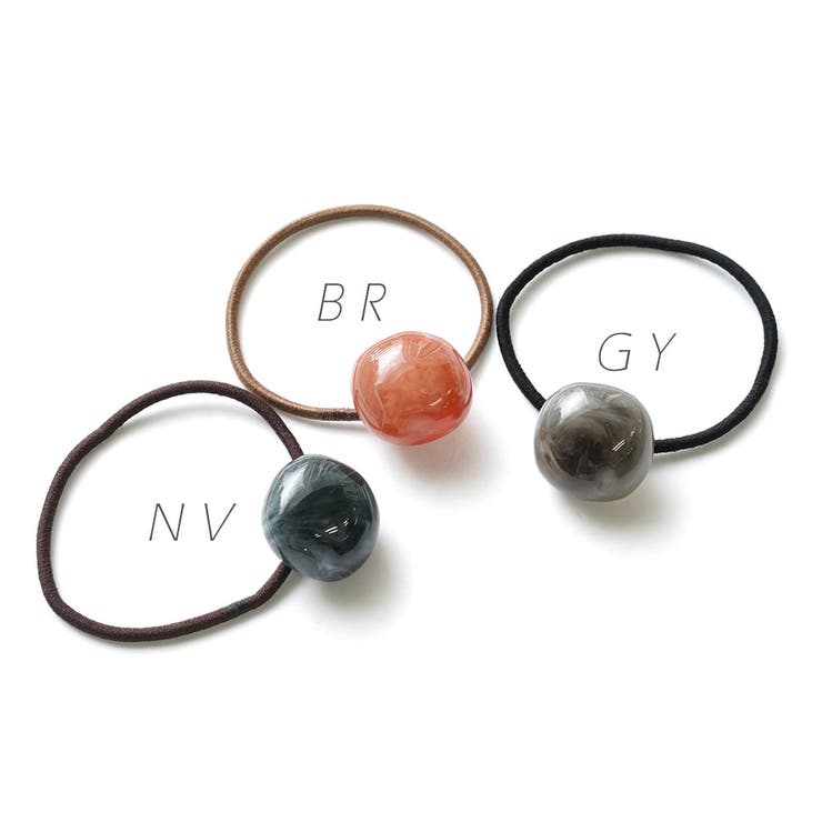 長方形アクリルポニー リングゴムが交換できる | monamona | 詳細画像2 