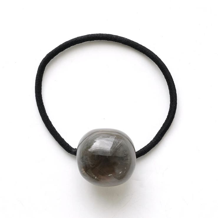 グレー | 長方形アクリルポニー リングゴムが交換できる | monamona