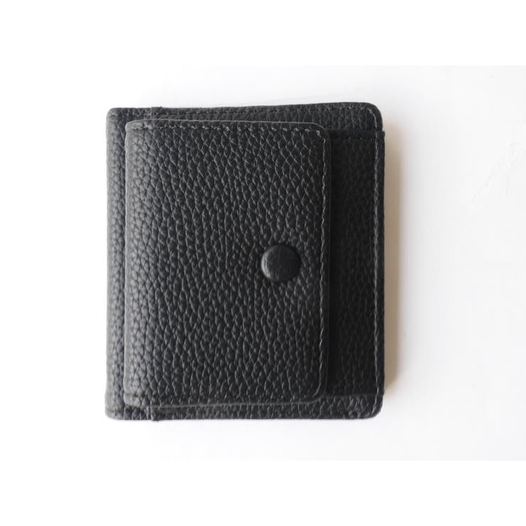ブラック | ミニウォレット ミニ財布 2つ折りミニウォレット | monamona