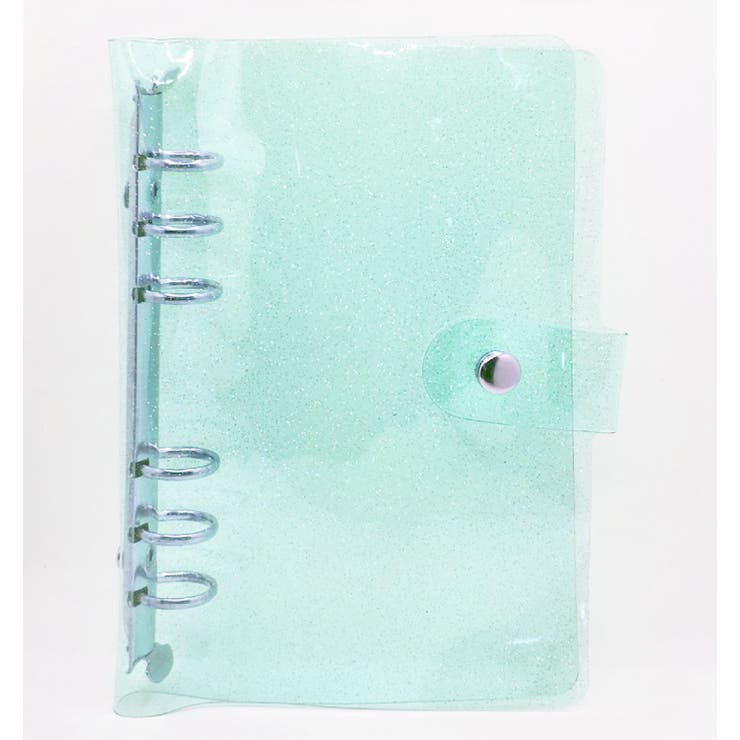 グリーン | シール帳 バインダー ラメ入りクリアバインダー | monamona
