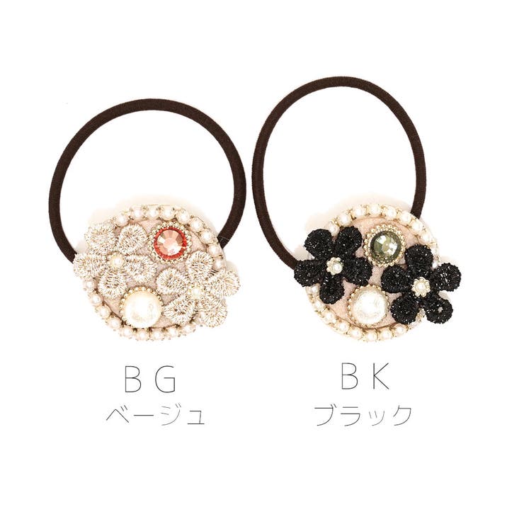 刺しゅう花ポニー パール | monamona | 詳細画像2 