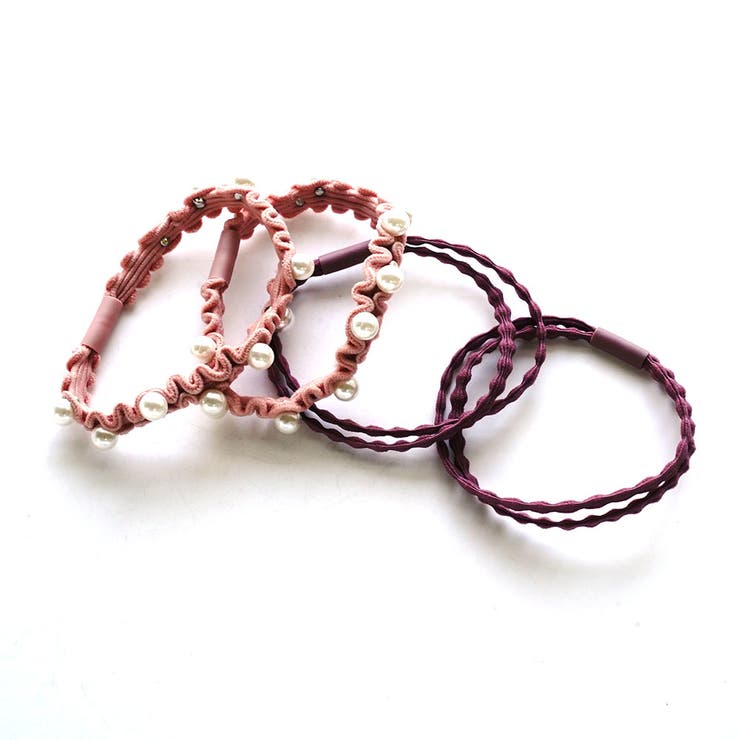 ピンク | 4Pウェーヴセットゴム | monamona