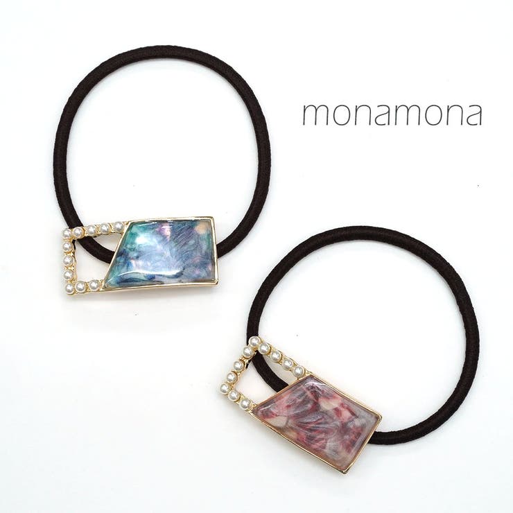 ポニー四角マーブル柄パーツ | monamona | 詳細画像1 
