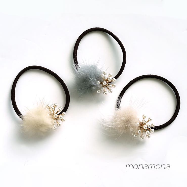 パール＆ファーヘアポニー | monamona | 詳細画像1 