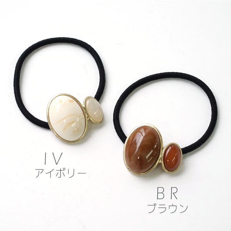 マーブル柄オーバルポニー | monamona | 詳細画像2 