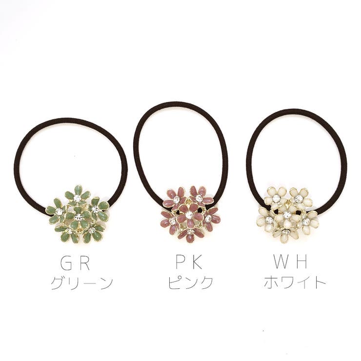 ヘアゴム 花モチーフ ヘアポニー | monamona | 詳細画像2 