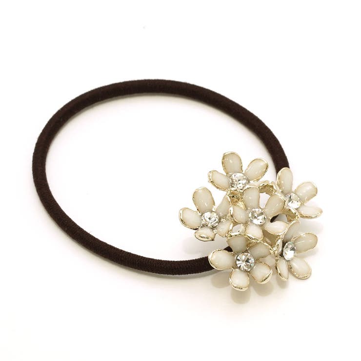ヘアゴム 花モチーフ ヘアポニー | monamona | 詳細画像3 