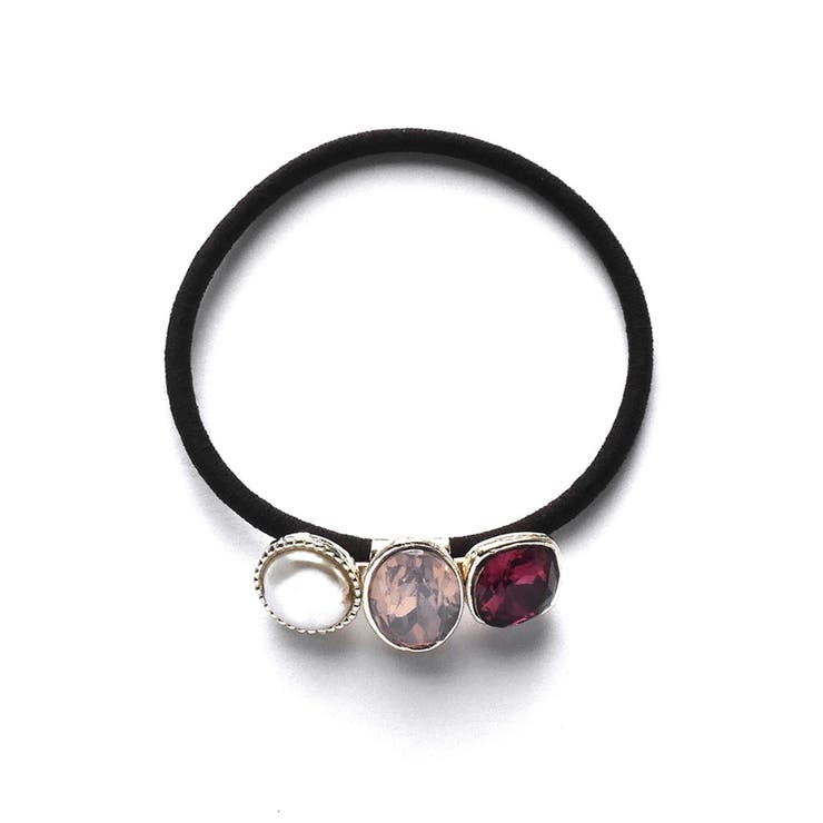 ピンク | パールビジューヘアゴム ヘアポニー | monamona