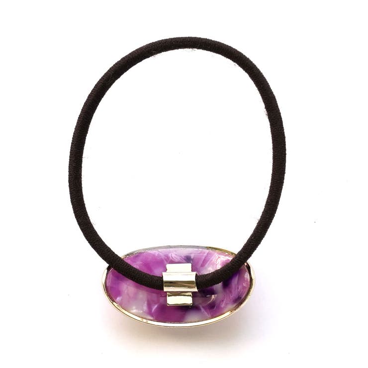 ヘアゴム オーバルタイプ マーブル柄 | monamona | 詳細画像5 