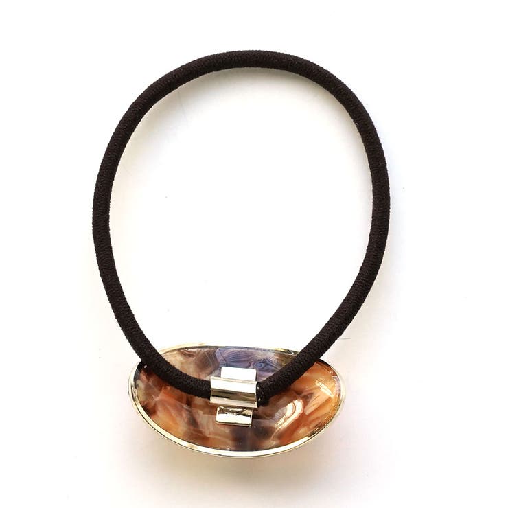 ヘアゴム オーバルタイプ マーブル柄 | monamona | 詳細画像8 