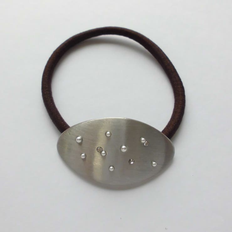 マットシルバー | メタルヘアゴム | monamona