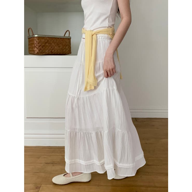 フリルロングスカート 韓国ファッション | mood in seoul | 詳細画像8 