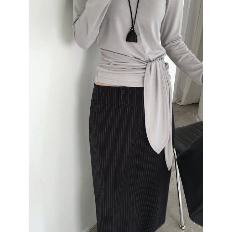 ウエストラップデザインTシャツ 韓国ファッション | mood in seoul | 詳細画像3 