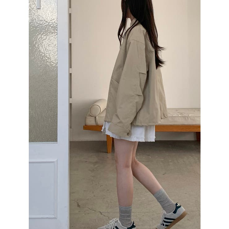 ルーズフィットミリタリージャケット 韓国ファッション | mood in seoul | 詳細画像12 
