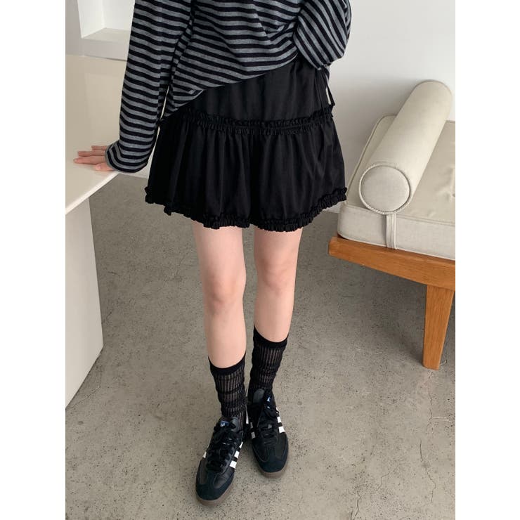 フリルティアードスカート 韓国ファッション | mood in seoul | 詳細画像3 