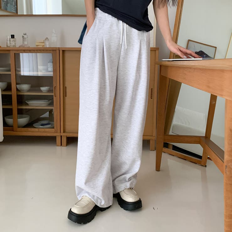 タックスウェットパンツ 韓国ファッション | mood in seoul | 詳細画像2 