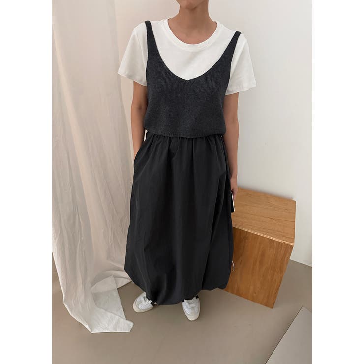 バルーンロングスカート 韓国ファッション | mood in seoul | 詳細画像5 