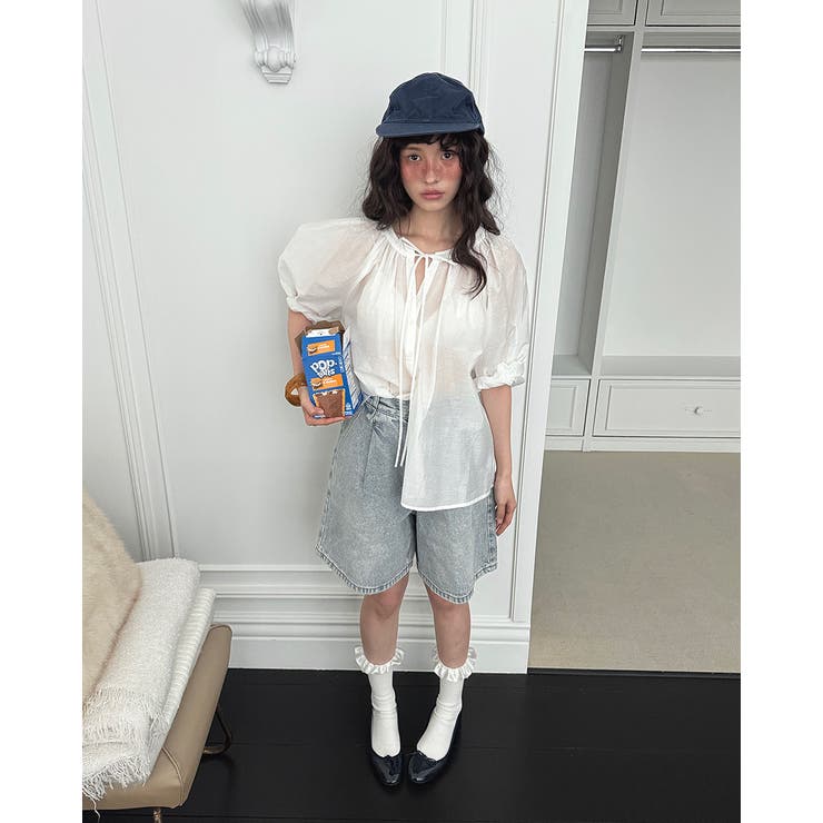 パフスリーブブラウス 韓国ファッション | mood in seoul | 詳細画像6 