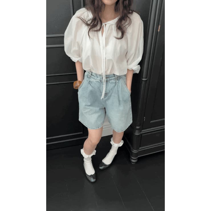 パフスリーブブラウス 韓国ファッション | mood in seoul | 詳細画像8 