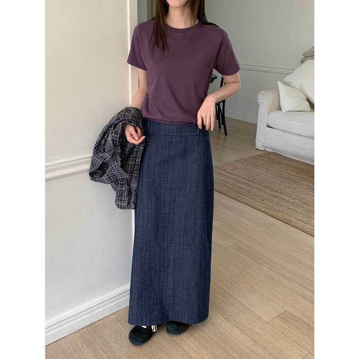 マキシリネンロングスカート 韓国ファッション | mood in seoul | 詳細画像4 
