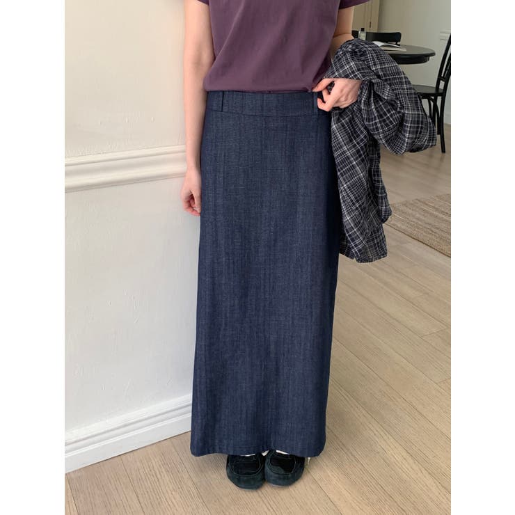 マキシリネンロングスカート 韓国ファッション | mood in seoul | 詳細画像5 