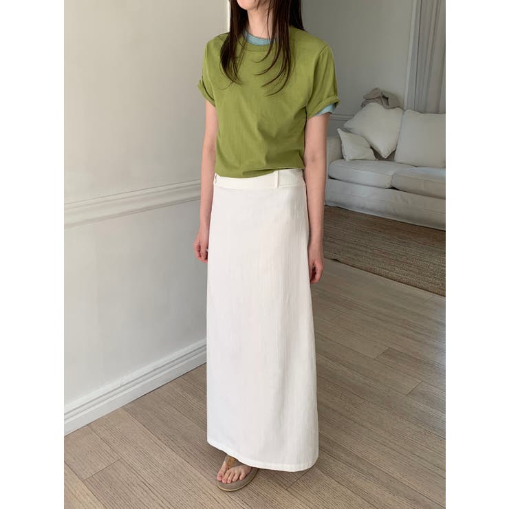 マキシリネンロングスカート 韓国ファッション | mood in seoul | 詳細画像7 