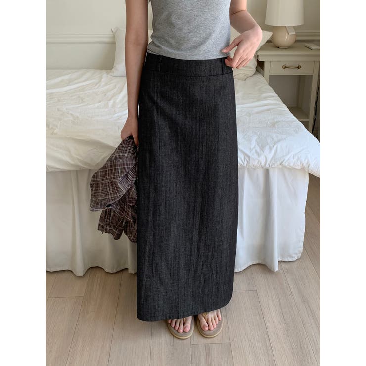 マキシリネンロングスカート 韓国ファッション | mood in seoul | 詳細画像10 