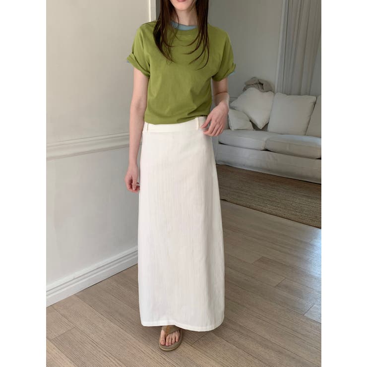 マキシリネンロングスカート 韓国ファッション | mood in seoul | 詳細画像14 