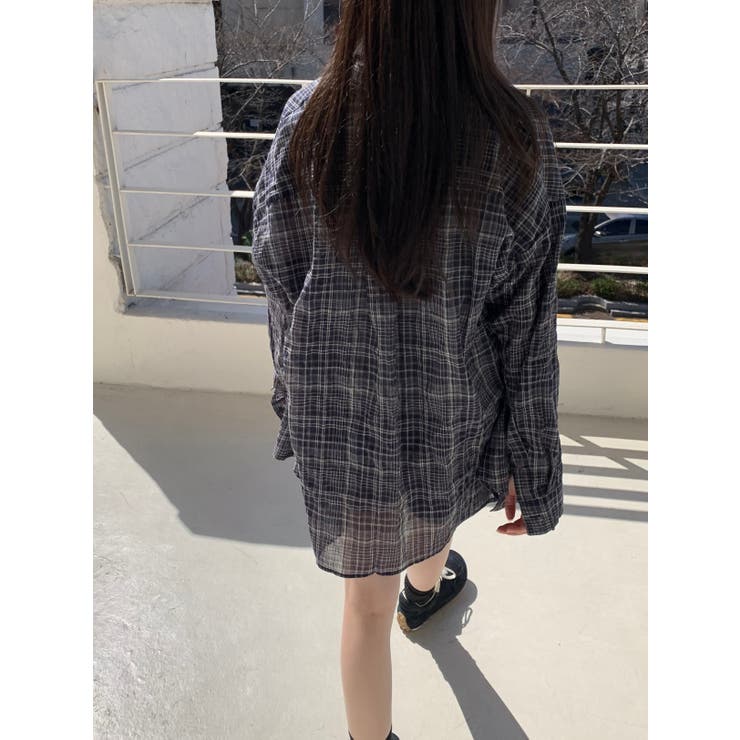 ビンテージチェックシャツ 韓国ファッション | mood in seoul | 詳細画像2 