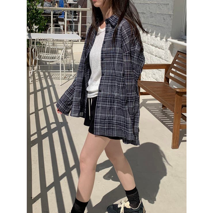 ビンテージチェックシャツ 韓国ファッション | mood in seoul | 詳細画像4 