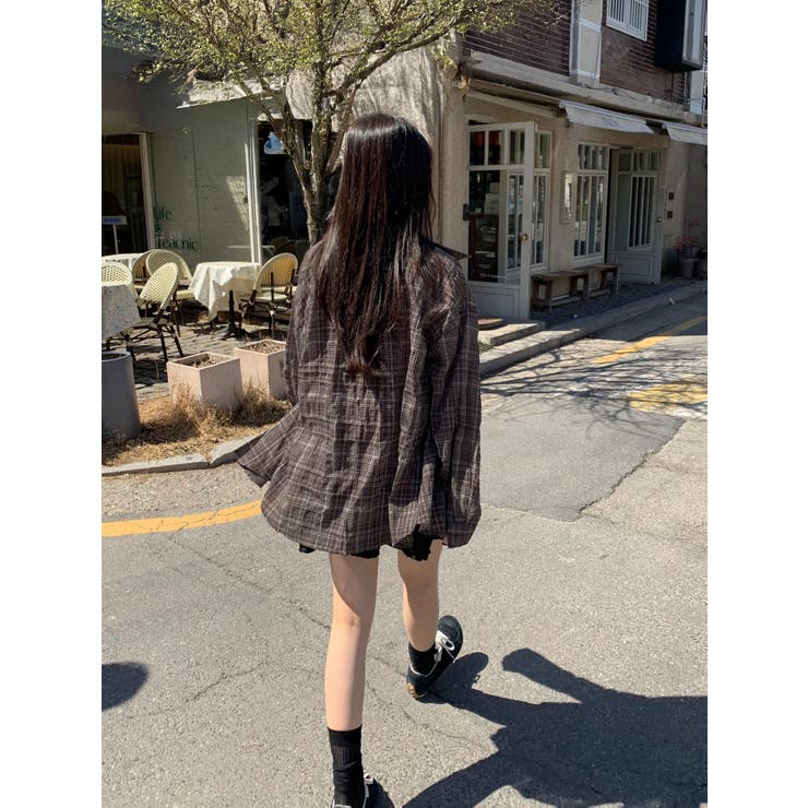 ビンテージチェックシャツ 韓国ファッション | mood in seoul | 詳細画像11 