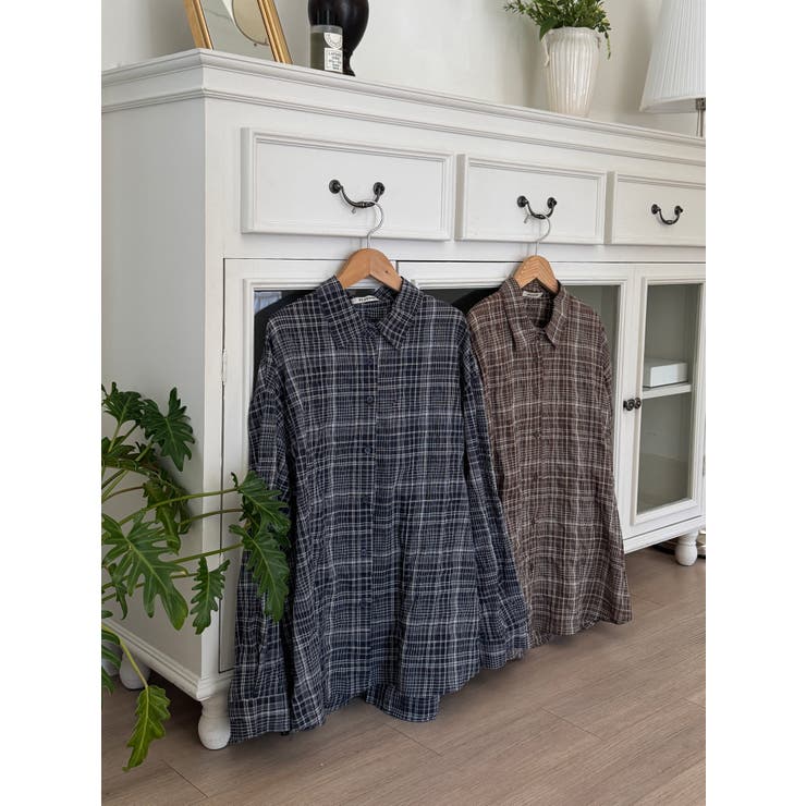 ビンテージチェックシャツ 韓国ファッション | mood in seoul | 詳細画像13 