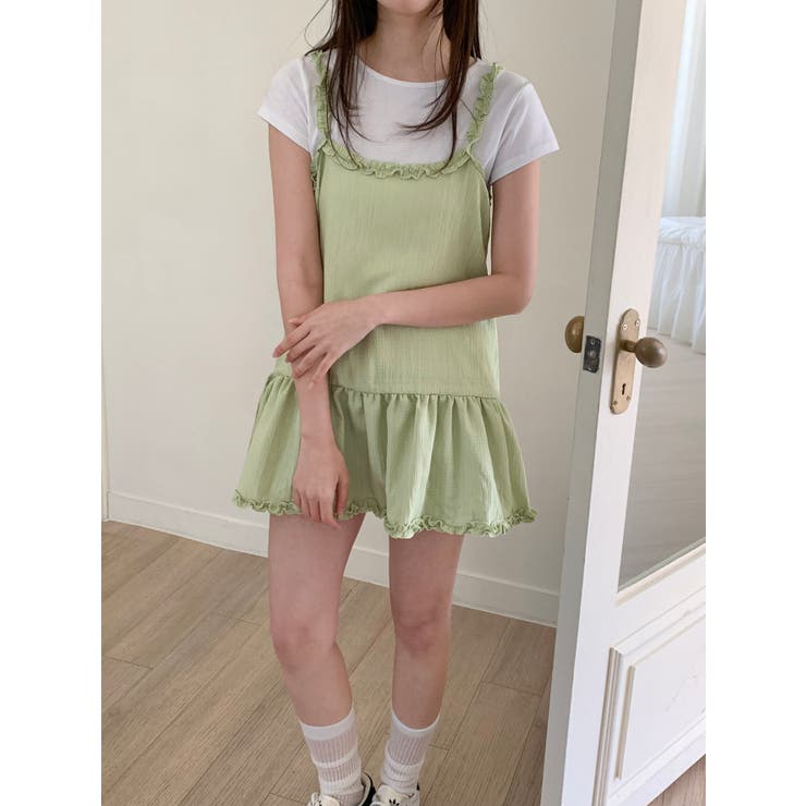 フリルキャミワンピ 韓国ファッション | mood in seoul | 詳細画像4 