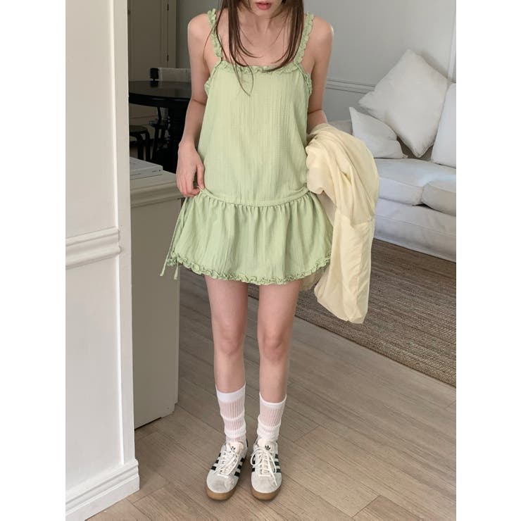 フリルキャミワンピ 韓国ファッション | mood in seoul | 詳細画像16 