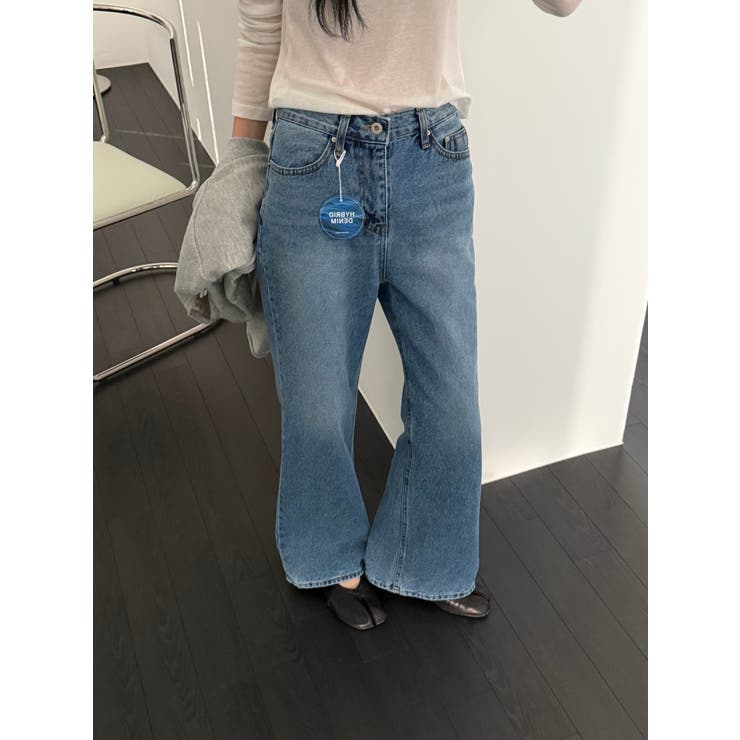 フレアデニムパンツ【ブルー】 韓国ファッション | mood in seoul | 詳細画像11 