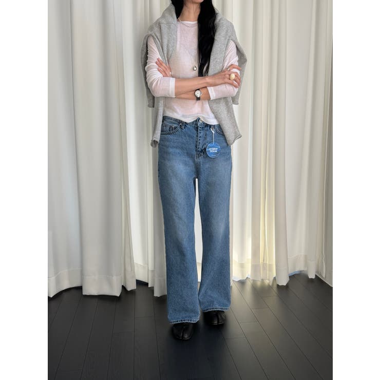 フレアデニムパンツ【ブルー】 韓国ファッション | mood in seoul | 詳細画像15 