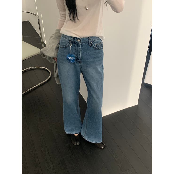 フレアデニムパンツ【ブルー】 韓国ファッション | mood in seoul | 詳細画像19 