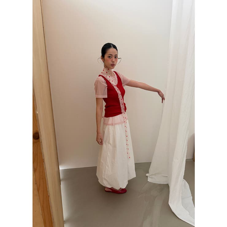 シースルーリブキャミセット 韓国ファッション | mood in seoul | 詳細画像3 