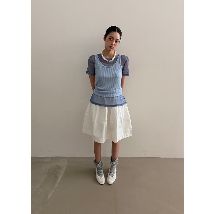 シースルーリブキャミセット 韓国ファッション | mood in seoul | 詳細画像18 