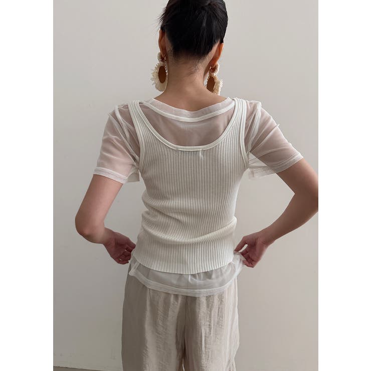 シースルーリブキャミセット 韓国ファッション | mood in seoul | 詳細画像22 