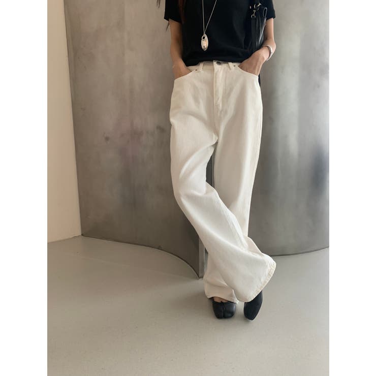 ストレートデニムパンツ【ホワイト】 韓国ファッション | mood in seoul | 詳細画像6 