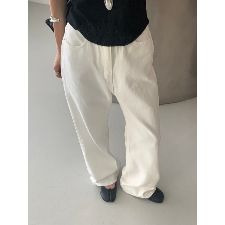 ストレートデニムパンツ【ホワイト】 韓国ファッション | mood in seoul | 詳細画像11 