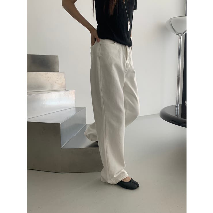 ストレートデニムパンツ【ホワイト】 韓国ファッション | mood in seoul | 詳細画像15 